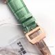 Swiss IWC Portuguese V2 Best Edition Replica Watch Green Leather Rose Gold A79350 (7)_th.jpg